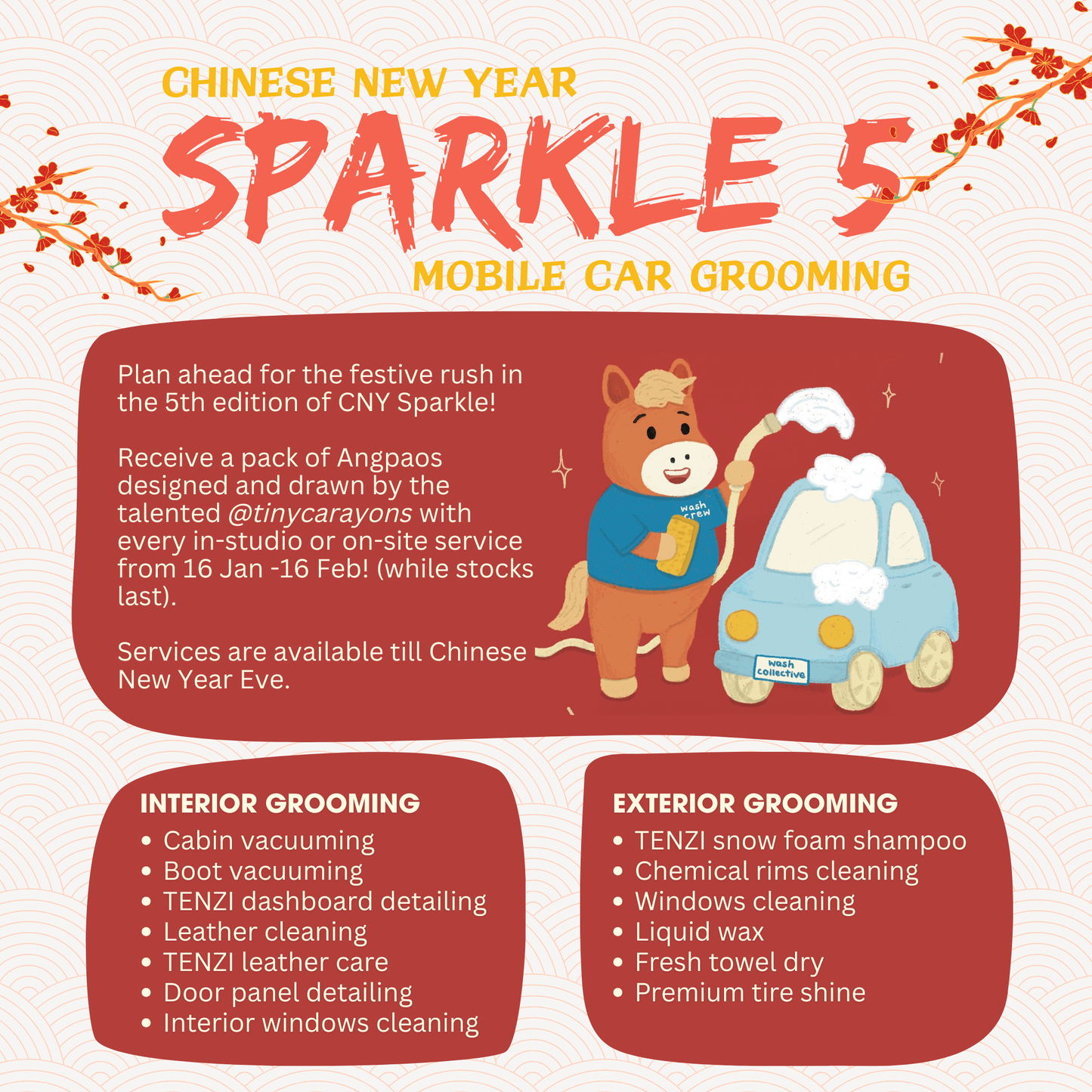 CNY SPARKLE 5 - MOBILE Car Grooming