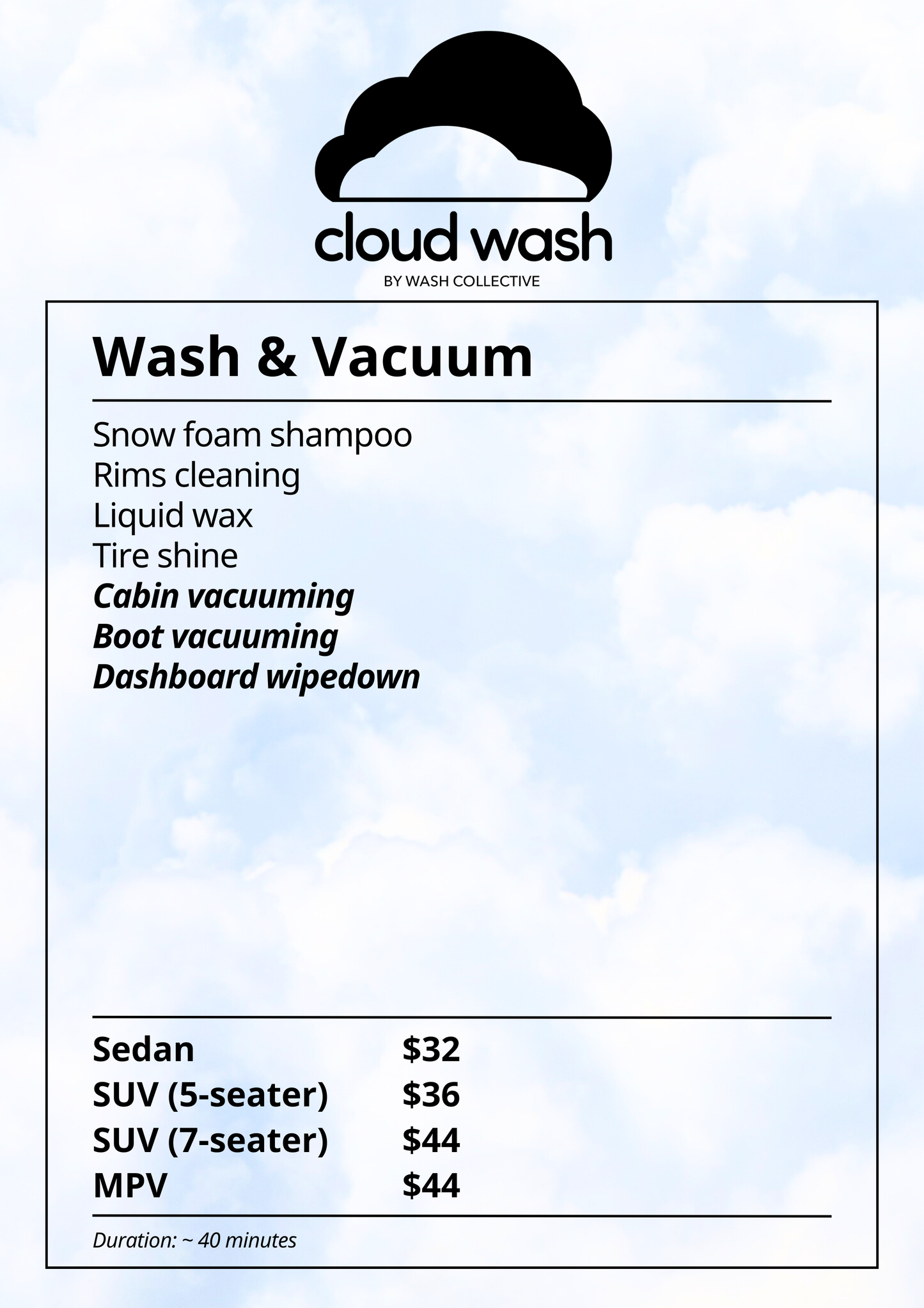 Cloud Wash Car Studio